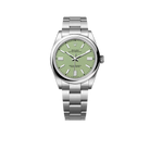 Oyster Perpetual 41mm Stainless Steel Pistachio Dial Men Watch 134300-0006 New 2025