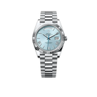 President Day-Date 40mm Ice Blue Dial Platinum Mens Watch 228236