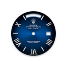Day-date Oyster Perpetual 40mm White Gold Blue Ombré Dial, Fluted bezel M228239-0076