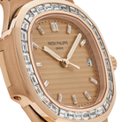 Nautilus 40mm 5723/1R-001 Rose Gold Rose-Gilt Dial Baguette Diamond Bezel
