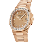 Nautilus 40mm 5723/1R-001 Rose Gold Rose-Gilt Dial Baguette Diamond Bezel