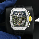 Chronograph &amp; 18K White Gold - Diamond Bezel - Skeleton Dial 50 mm