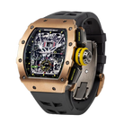 RM 11-03 Rose Gold &amp; Titanium, Skeleton Dial, 50 mm