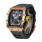 RM 11-03 Rose Gold &amp; Titanium, Skeleton Dial, 50 mm
