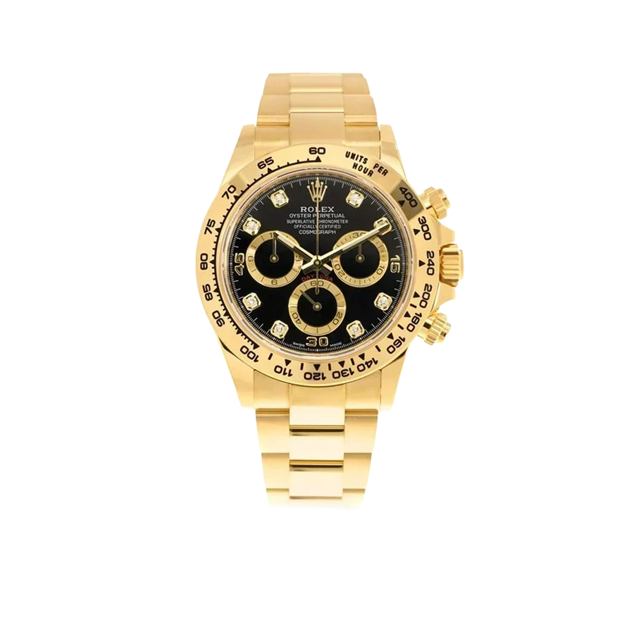 Daytona 40mm 116508 Cosmograph Daytona 18K with Black Dial