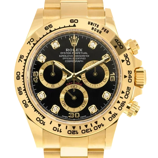 Daytona 40mm 116508 Cosmograph Daytona 18K with Black Dial