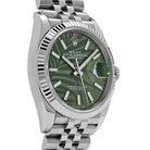 Rolex Datejust 36mm 126234 Stainless Steel Olive Green Palm Motif Dial
