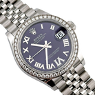 Lady-Datejust 31mm 278384RBR Stainless Steel Diamond Bezel Violet Roman Dial Jubilee