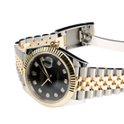 Datejust 41mm Stainless Steel Yellow Gold Black Diamond Dial Jubilee 126333-006
