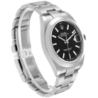 Datejust 41mm Black Dial Smooth Bezel Steel Mens Watch 126300