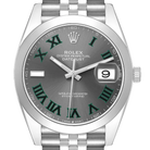 Datejust 41mm Wimbledon Dial Steel Mens Watch 126300