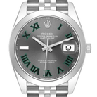 Datejust 41mm Wimbledon Dial Steel Mens Watch 126300