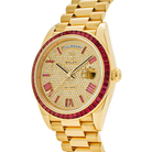 Day-Date 40 228398TRU Yellow Gold Roman Dial Ruby Bezel