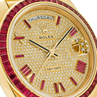 Day-Date 40 228398TRU Yellow Gold Roman Dial Ruby Bezel