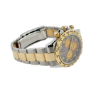 Daytona 40mm Yellow Gold Stainless Steel Black Mother of Pearl Diamond Dial 116503