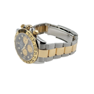 Daytona 40mm Yellow Gold Stainless Steel Black Mother of Pearl Diamond Dial 116503