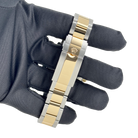 Daytona 40mm Yellow Gold Stainless Steel Black Mother of Pearl Diamond Dial 116503