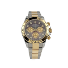 Daytona 40mm Yellow Gold Stainless Steel Black Mother of Pearl Diamond Dial 116503