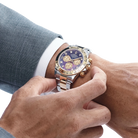 Daytona 40mm Yellow Gold Stainless Steel Black Mother of Pearl Diamond Dial 116503