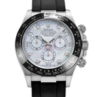 Daytona 40mm White Gold Oysterflex Mother of Pearl Diamond Dial 116519LN