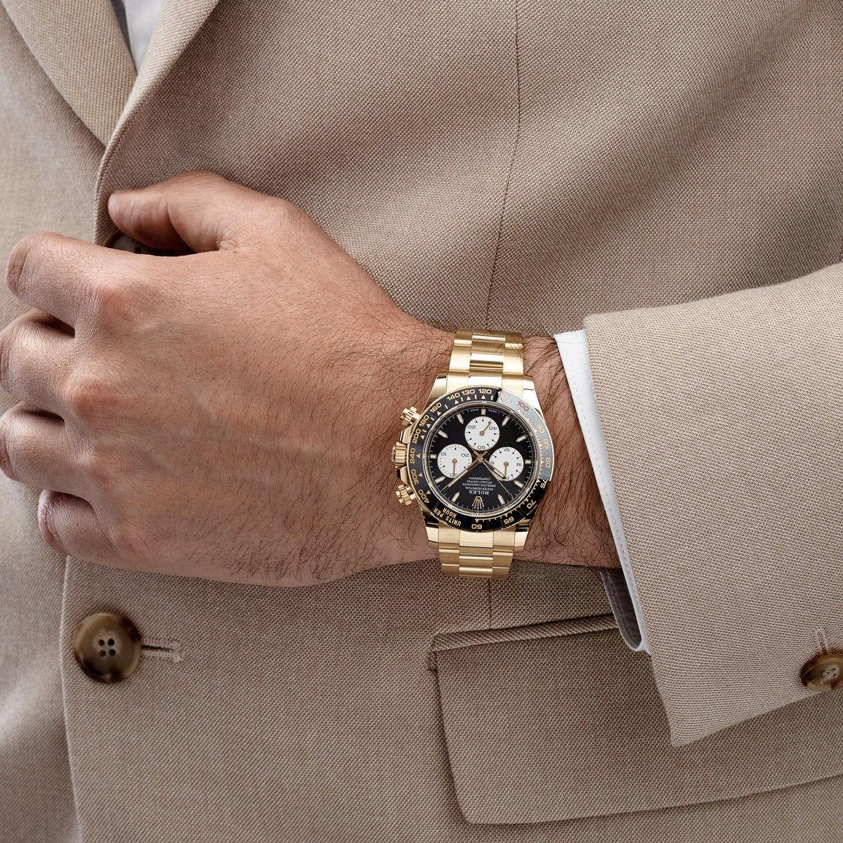 Rolex Daytona 40mm 126528LN 'Le Mans' Yellow Gold Black Dial