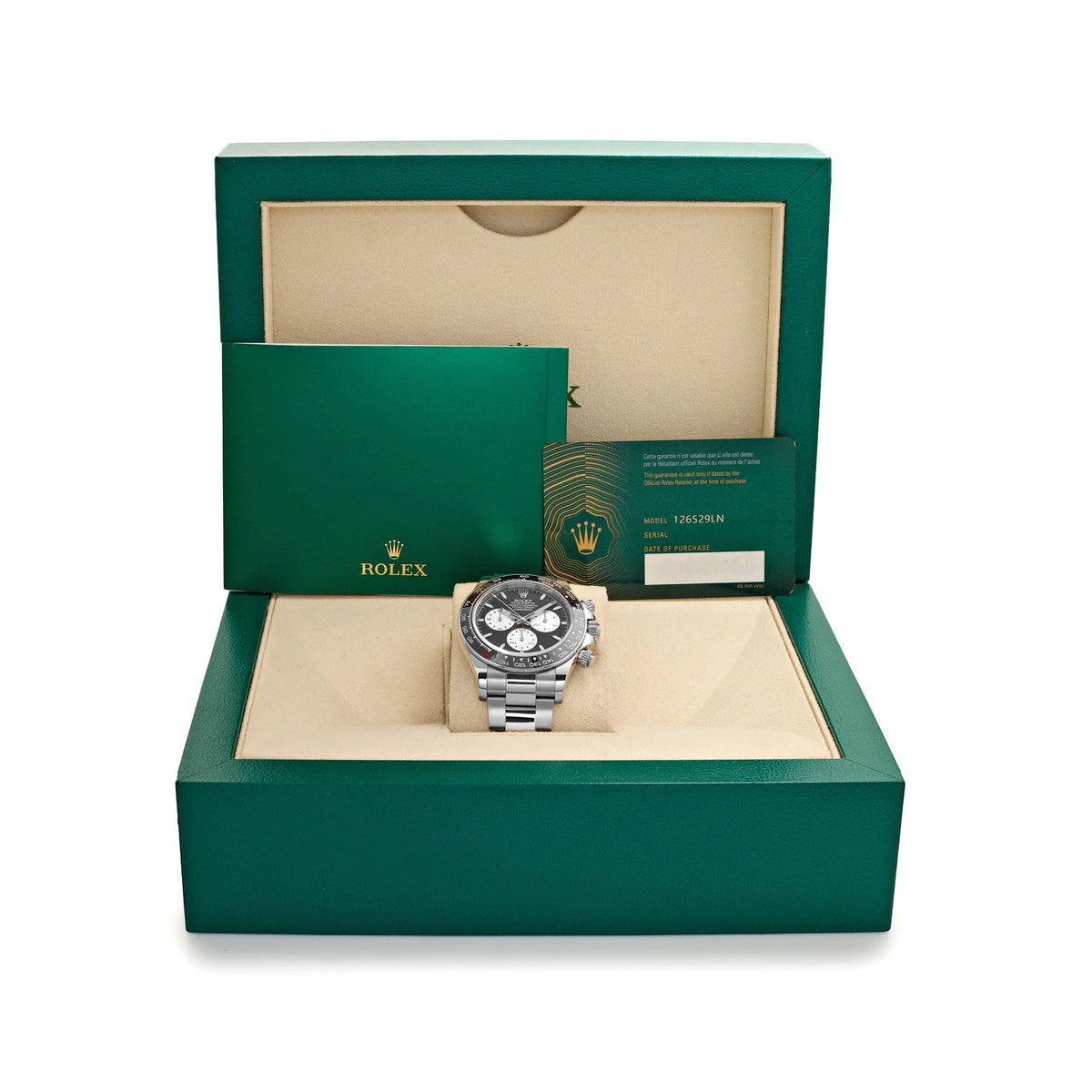 Rolex Daytona 40mm 126529LN 'Le Mans' White Gold Black Dial