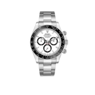 Daytona 40mm Stainless Steel White Panda Dial 126500