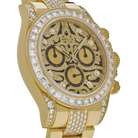 Daytona Eye of the Tiger 116598TBR Yellow Gold Diamond Dial with Diamond Bracelet (Super Clone)