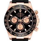 Daytona 40mm Rose Gold Oysterflex Mens Watch 116515LN