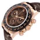 Rolex Daytona 40mm Rose Gold Chocolate Dial Mens Watch 116515