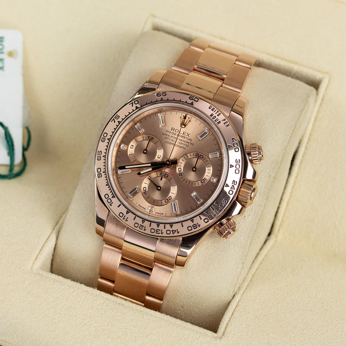 Rolex Cosmograph Daytona 40mm 116505-0017 Pink Diamond Dial