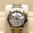 Daytona 40mm Yellow Gold Stainless Steel Mother of Pearl Diamond Dial 116503