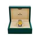 Oyster Perpetual 41mm Stainless Steel Yellow Dial Men Watch 124300-0004