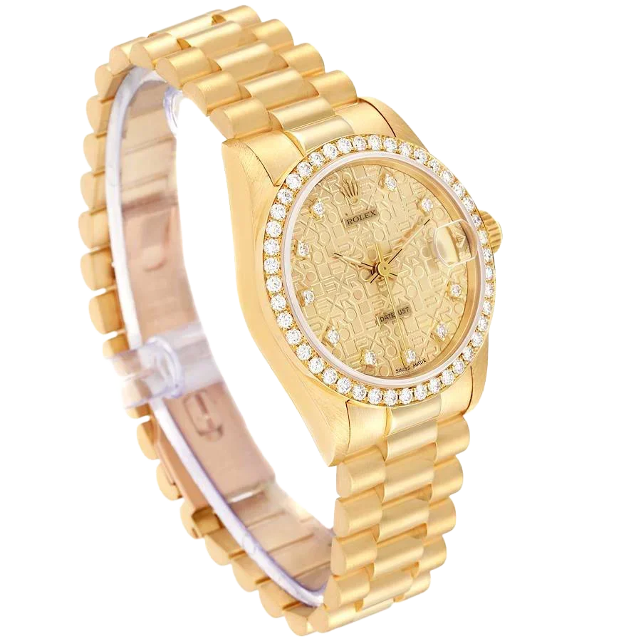 Lady-Datejust 31mm Midsize Yellow Gold Diamond Watch 68288