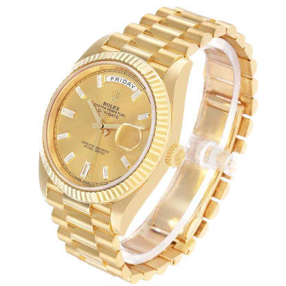 President Day-Date 40mm Yellow Gold Diamond Mens Watch 228238