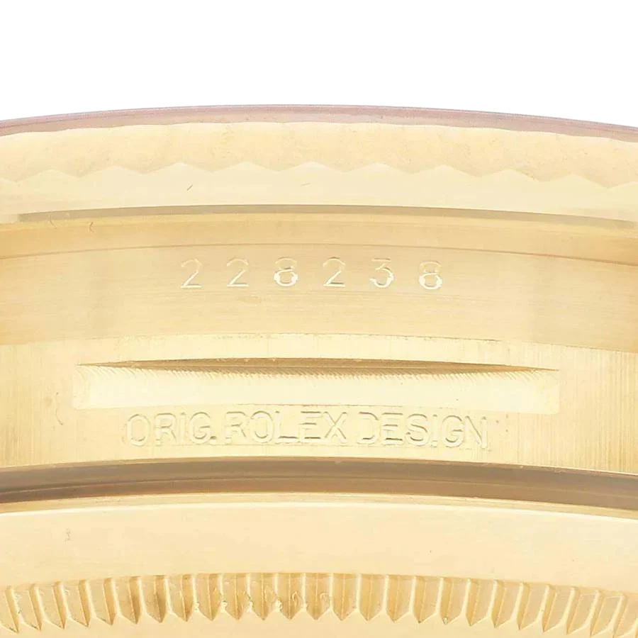 President Day-Date 40mm Yellow Gold Diamond Mens Watch 228238