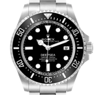 Seadweller Deepsea Black Dial Steel Mens Watch 136660