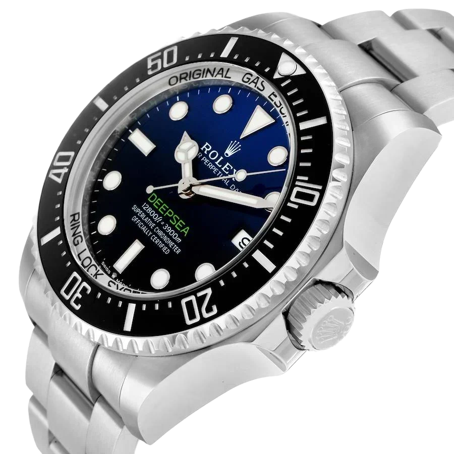 Seadweller Deepsea 44mm Cameron D-Blue Dial Steel Mens Watch 136660