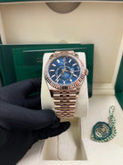 Rolex Sky-Dweller 42mm Blue Dial Rose Gold Jubilee Bracelet 336935