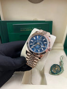 Rolex Sky-Dweller 42mm Blue Dial Rose Gold Jubilee Bracelet 336935