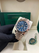 Rolex Sky-Dweller 42mm Blue Dial Rose Gold Jubilee Bracelet 336935