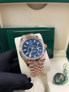 Rolex Sky-Dweller 42mm Blue Dial Rose Gold Jubilee Bracelet 336935