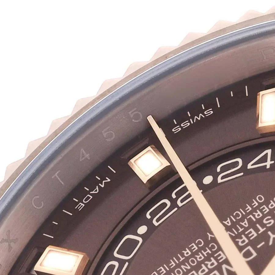 Sky-Dweller 42mm Rose Gold Chocolate Brown Dial Mens Watch 326235