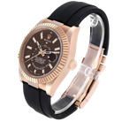 Sky-Dweller 42mm Rose Gold Chocolate Brown Dial Mens Watch 326235