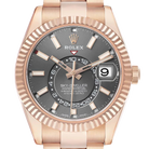 Sky-Dweller 42mm Rose Gold Slate Dial Mens Watch 326935