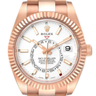 Sky-Dweller 42mm  Rose Gold White Dial Mens Watch 326935