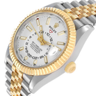 Sky-Dweller 42mm Steel Yellow Gold Silver Dial Mens Watch 326933