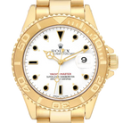 Yachtmaster 40mm Yellow Gold White Dial Mens Watch 16628