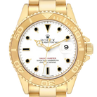 Yachtmaster 40mm Yellow Gold White Dial Mens Watch 16628