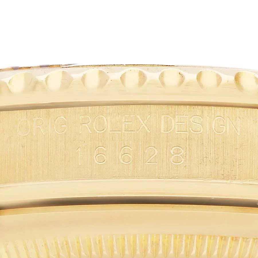 Yachtmaster 40mm Yellow Gold White Dial Mens Watch 16628